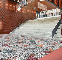 Forbo Modul'up 19 dB Graphic 9309UP4319 dark kubik фото 2 | FLOORDEALER